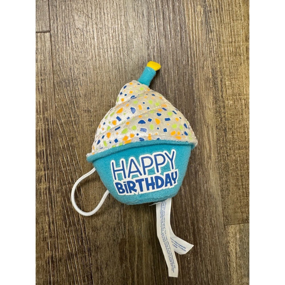Build-A-Bear Happy‎ Birthday Cupcake Teal White Confetti Plush Accessory 026334